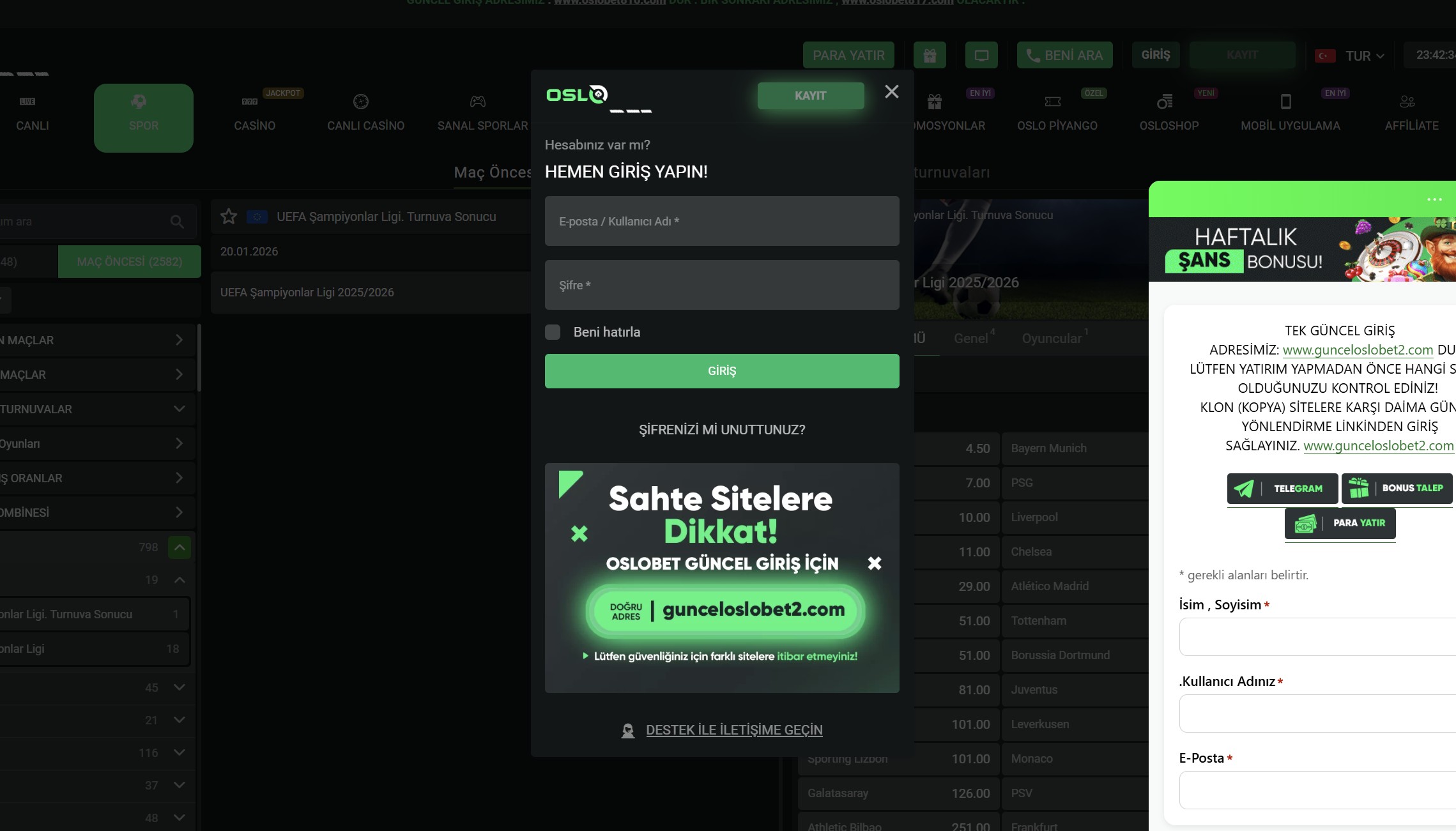 oslobet güncel giriş