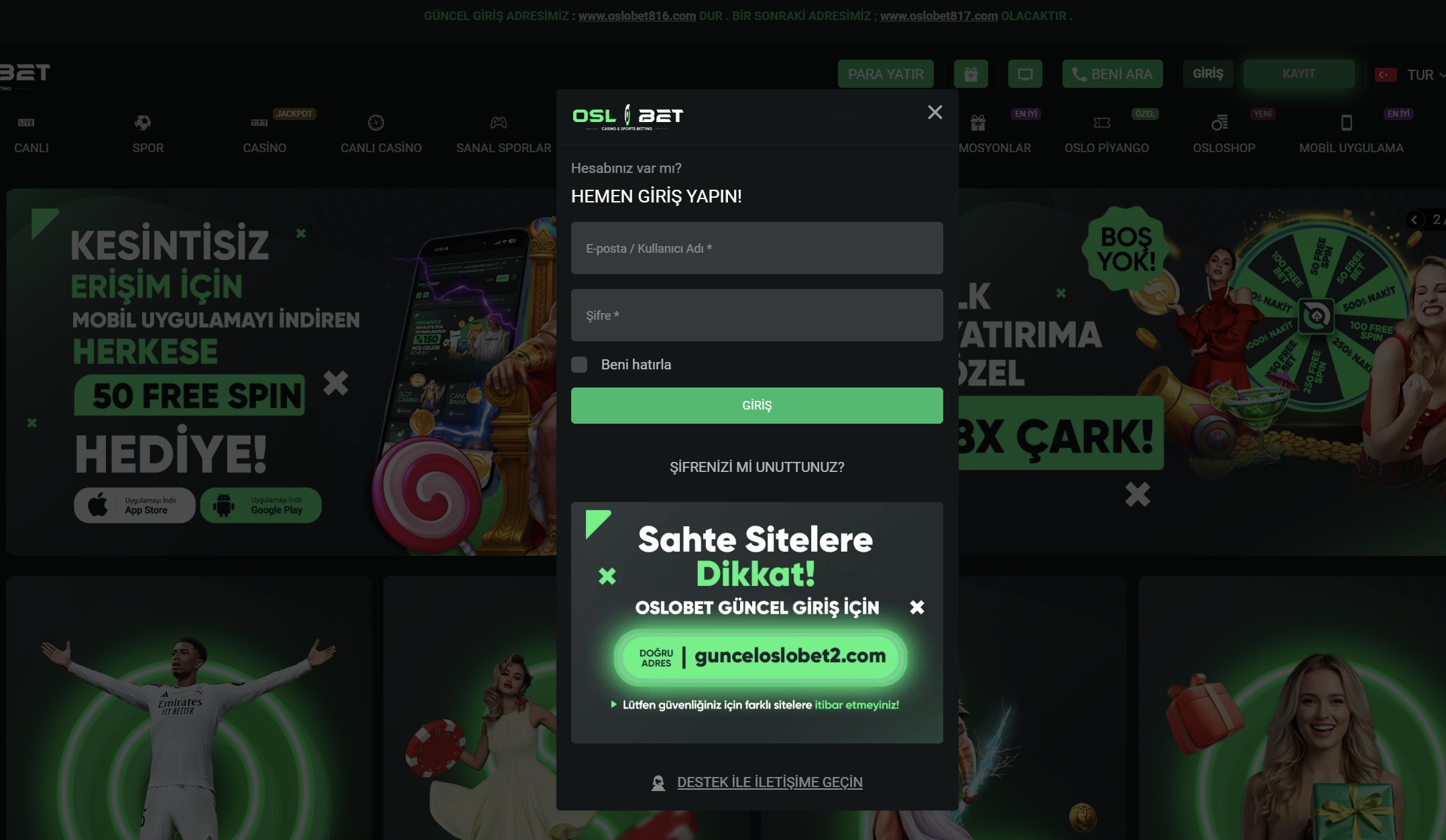 oslobet giriş